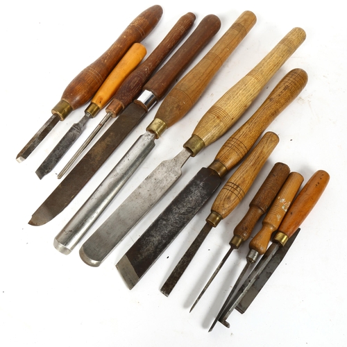 98 - A group of Antique woodworking chisels