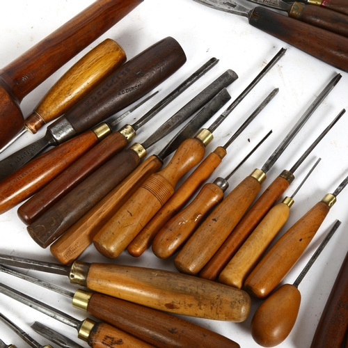 99 - A group of Antique woodworking chisels