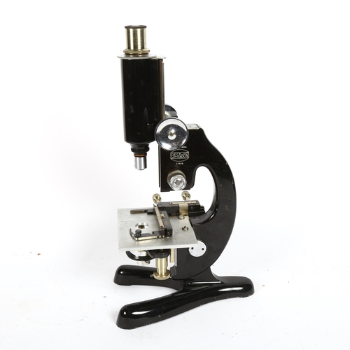 474 - Vintage student's microscope by Beck of London, 35cm