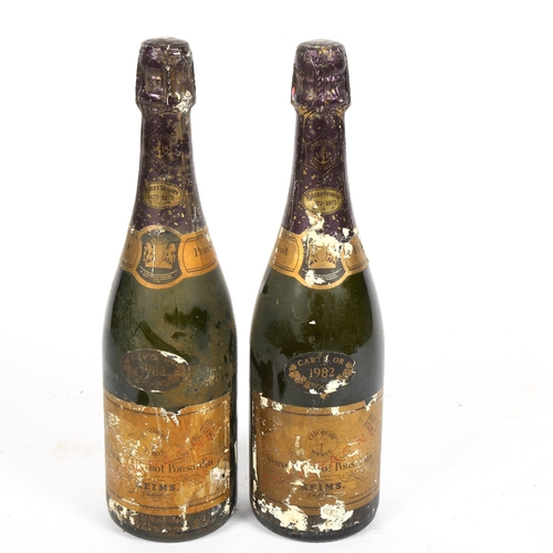 481 - 2 bottles of 1982 Veuve Cliquot Ponsardin