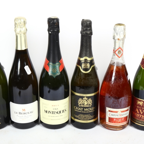 482 - 6 bottles of sparkling wine, including Cava and Pique Poul-Chardonnay