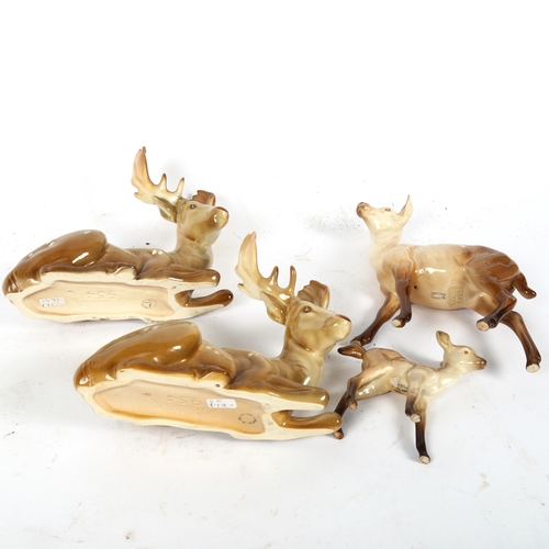 523 - A group of 4 Beswick fallow deer