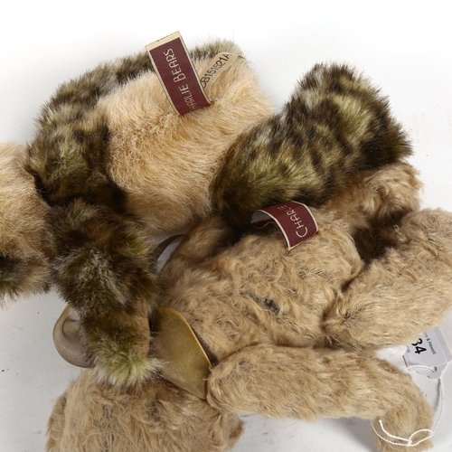 534 - 2 teddy bears by Charlie Bears of Launceston, height 31cm