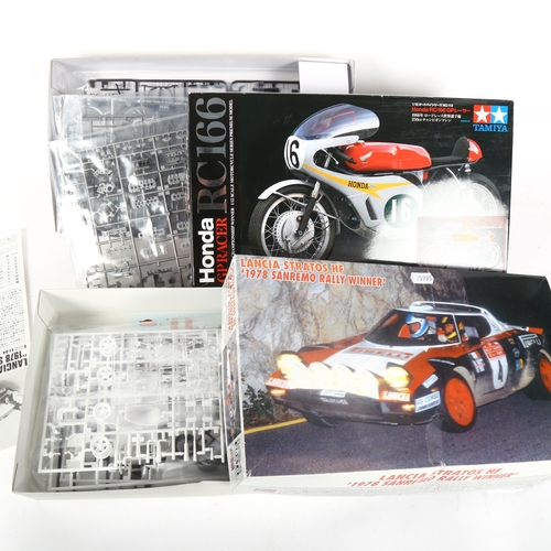 606 - A boxed Lancia Stratos, and boxed Honda GP Racer RC166