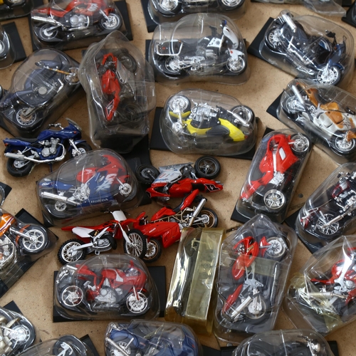 638 - Boxful of model motorbikes