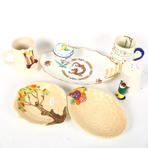 784 - A group of Carlton Ware items, including an In Loving Memory mug