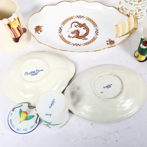 784 - A group of Carlton Ware items, including an In Loving Memory mug