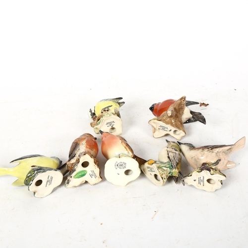 825 - 7 Beswick ceramic bird figures, including 992 blue tit, 980 robin etc