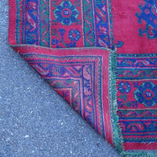 2395 - A large Oushak Turkish carpet, 317cm x 314cm