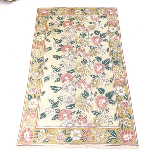 2315 - A Kashmiri hand-stitched wool chain stitch wall hanging, 146cm x 88cm