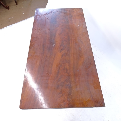 2424 - An Antique mahogany side table, L101cm, H70cm, D50cm