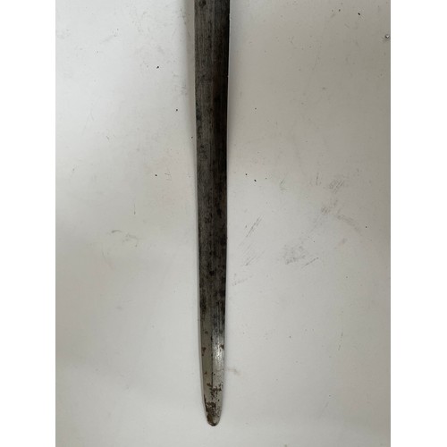 295 - A Spanish cup-hilt rapier, blade length 92cm