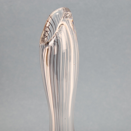 1597 - A 1950/60s' KOSTA waisted spiral twist vase, etched L4 1257 to base, height 25cm