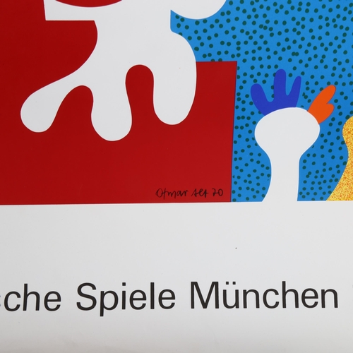 1601 - 1972 Munich Olympics posters -Olympische Spiele München, by OTMAR  ALT, 115 x 64 cm, published by Ed... 