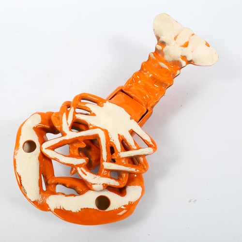 1622 - A ceramic wall hanging lobster, length 27cm