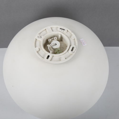 1631 - A Flos Glo-Ball C1 ceiling or wall light with large spheroidal glass diffuser, designed by JASPER MO... 