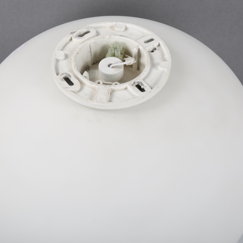 1632 - A Flos Glo-Ball C1 ceiling or wall light with large spheroidal glass diffuser, designed by JASPER MO... 