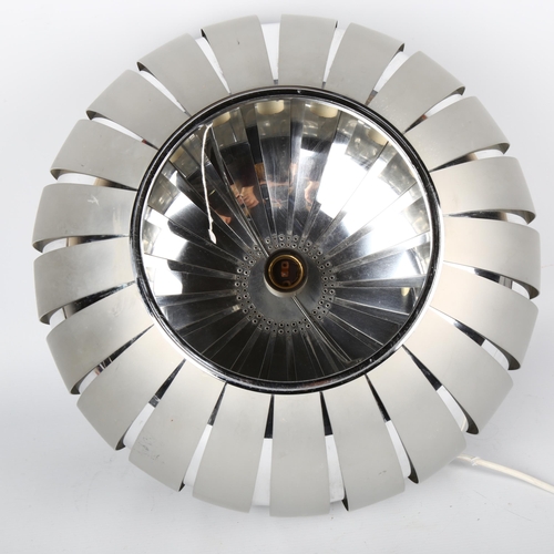 1680 - HENRI MATHIEU, a 1960s cut-steel pendant lamp, diameter 42cm