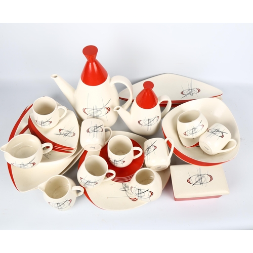 1697 - **DESCRIPTION CHANGE** 1950s' CARLTONWARE Orbit design *tea and coffee set*