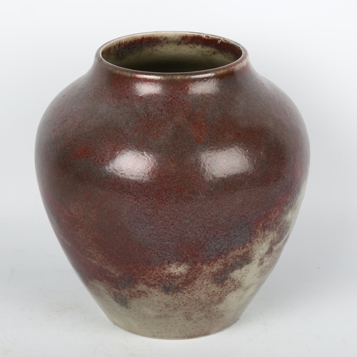 1698 - GERDA CONITZ for WMF, an Ikora Ceramic vase with sang de boeuf glaze, ca 1939, height 18cm