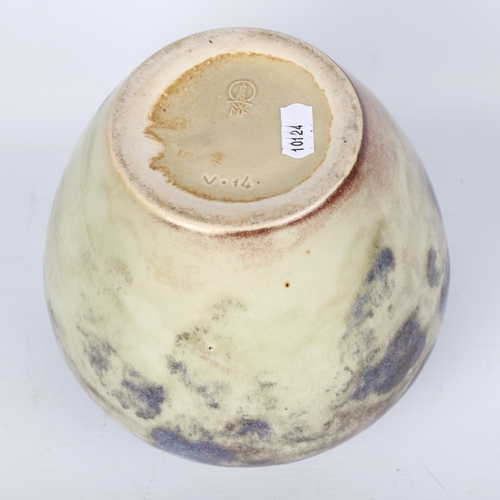 1700 - GERDA CONITZ for WMF, an Ikora Ceramic vase with sang de boeuf glaze,  makers marks to base, ca 1939... 