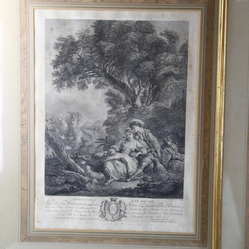 2076 - 5 x 18th and 19th century engravings, all framed (5)