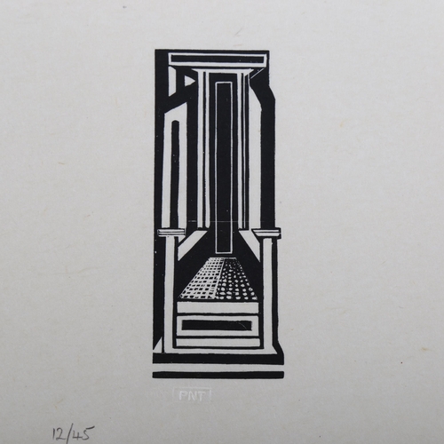 2117 - Paul Nash (1889-1946), limited edition wood engraving on paper, Design 1, 1929, 10.1cm x 3.8cm, with... 