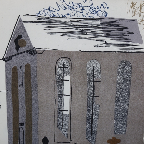 2118 - John Piper (1903-1992), lithograph in colours on paper, Welsh Chapel, 1935, from a collage, 20cm x 1... 