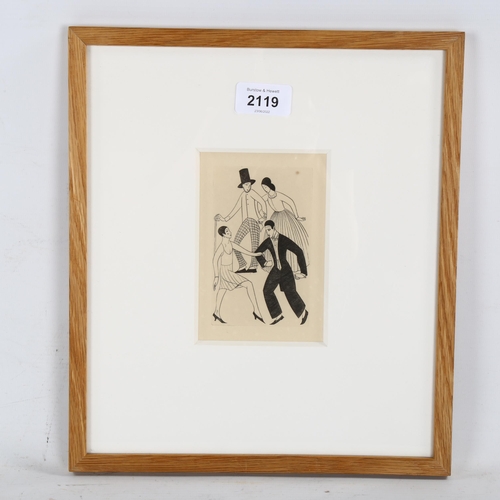 2119 - Eric Gill (1882-1940), original limited edition copper plate engraving on wove paper, Clothes, for D... 