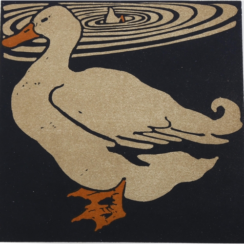 2127 - William Nicholson (1872-1949), lithograph in colours on paper, The Lucky Duck from The Square Book o... 