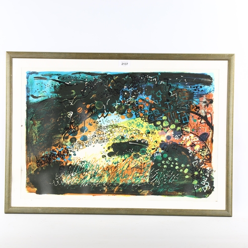 2137 - John Piper (1903 - 1992), lithograph, Garn Fawr Pembrokeshire, 1968, unsigned, image 42cm x 64cm, fr... 