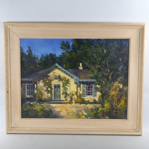 2149 - Brenda Harris, oil on canvas, Riverdale, Co. Wicklow, Ireland, signed and inscribed verso, 18