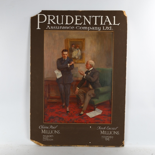 2151 - An original oil on board advertising poster for the Prudential Assurance Company Limited, early 20th... 