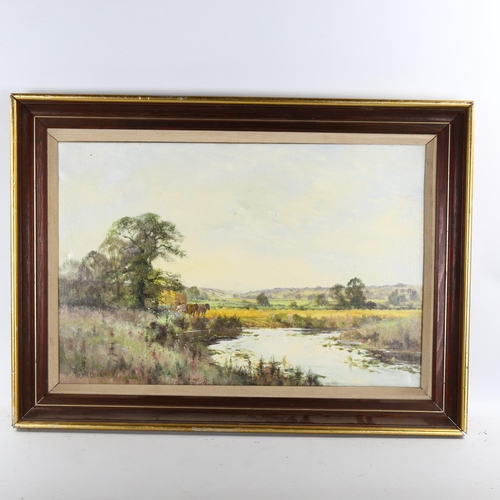 2158 - Alwyn Crawshaw, oil on canvas, rural scene, signed, 16