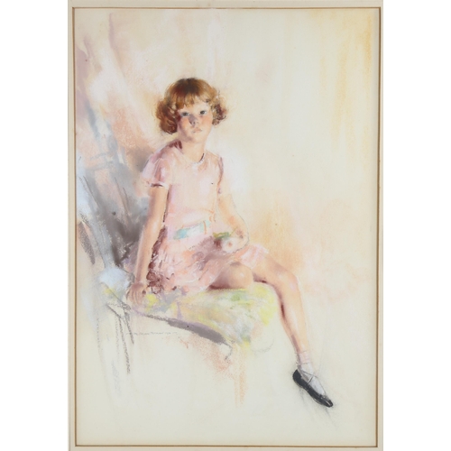 2159 - Bevan Petman, coloured pastels, portrait of Kathleen, signed and dated 1938, 18