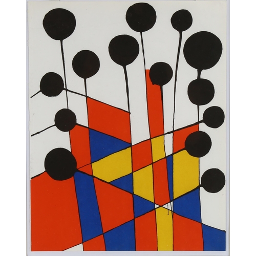 2163 - Alexander Calder, lithograph, Le Jardin, published by XXe Siecle, issue 39, 1971, sheet size 30cm x ... 