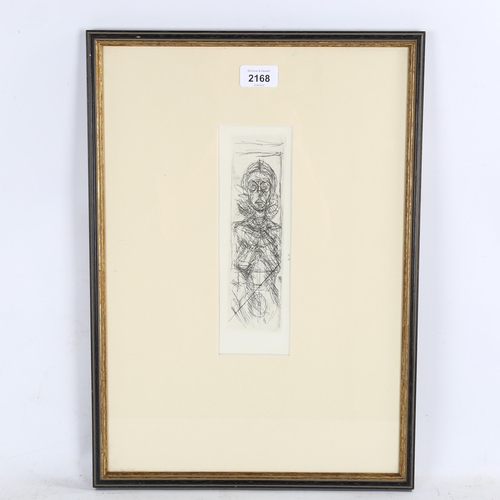 2168 - Alberto Giacometti, etching, Annete, 2nd edition, published for Derriere Le Miroir 10 Year Annual, 1... 