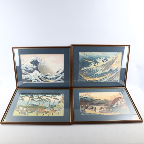 2185 - A group of Japanese re-prints, framed (11)