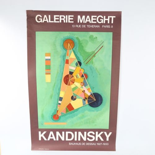 2187 - 2 Kandinsky Gallery advertising poster prints, unframed (2)