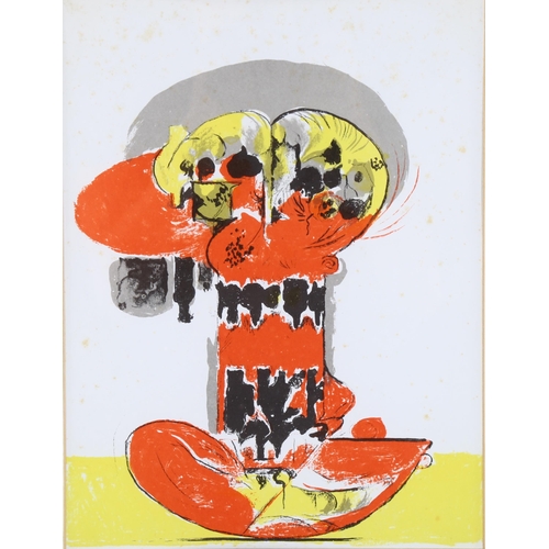 2208 - Graham Sutherland, lithograph, balanced forms, published by XXe Siecle Paris, sheet size 31cm x 23cm... 