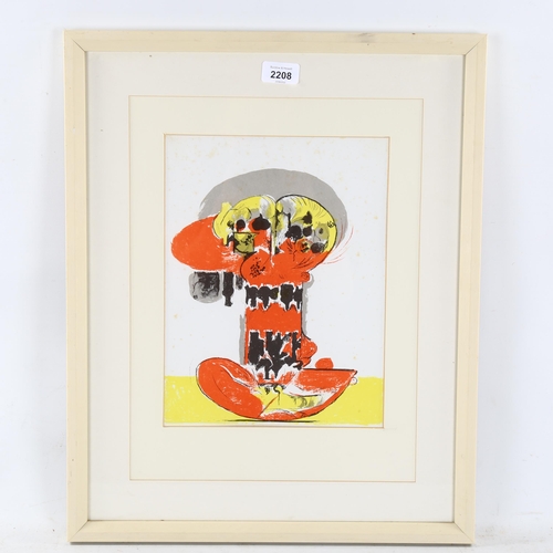 2208 - Graham Sutherland, lithograph, balanced forms, published by XXe Siecle Paris, sheet size 31cm x 23cm... 