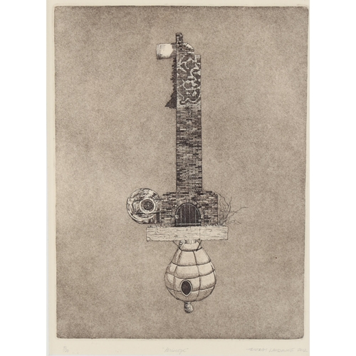 2210 - Tristram Lansdowne, etching, periscope, signed in pencil, 2012, from an edition of 20 copies, plate ... 