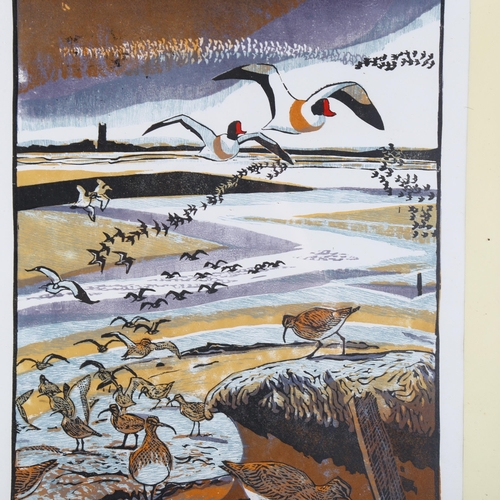 2221 - Robert Greenhalf, 2 screenprints, bird studies, both signed in pencil, image 40cm x 30cm, framed (2)