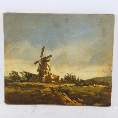 2235 - Alan Rankle, oil on canvas laid on board, landscape study, 2002, 26cm x 30cm, unframed