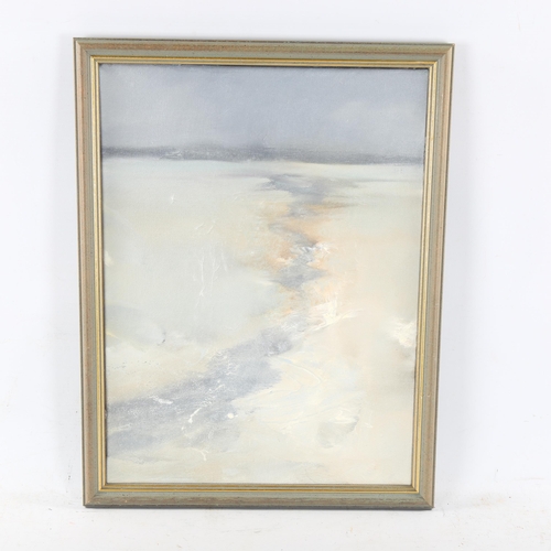 2240 - Alan Rankle, oil on canvas, ice ridge study, 2009, 40cm x 30cm, framed