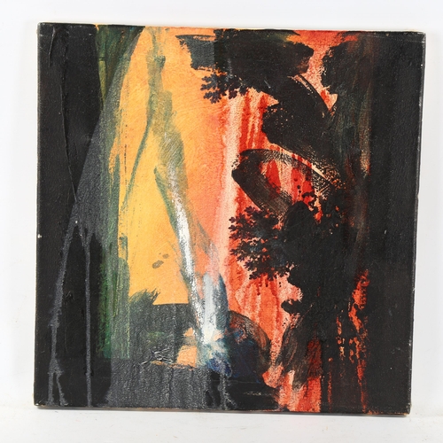 2243 - Alan Rankle, oil on canvas, study for Cocteaus Ruse 1996, 40cm x 40cm, unframed