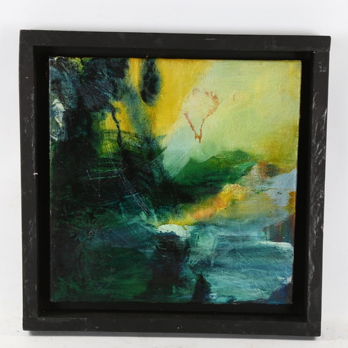 2244 - Alan Rankle, oil on canvas, study for worth and meaning 2006, 30cm x 30cm, framed