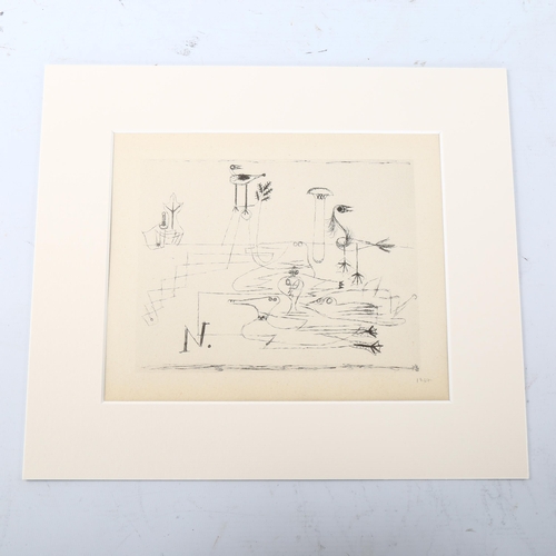 2256 - Paul Klee, surrealist lithograph, printed in Germany 1947, signed in the plate, plate 15cm x 19cm, m... 