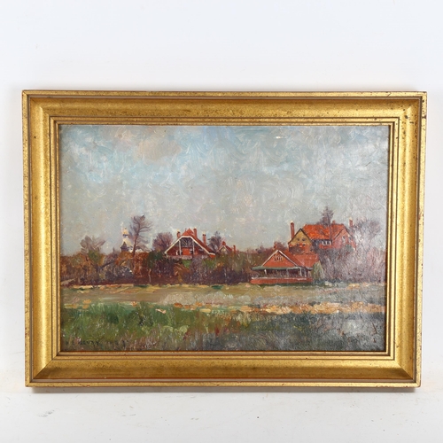 2267 - James Levin Henry (1855 - 1940), oil on canvas, landscape, signed, 27cm x 39cm, framed