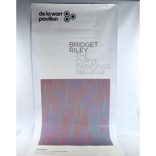 2298 - 2 Exhibition advertising poster prints for Peter Blake and Bridget Riley at the De La Warr Pavilion ... 